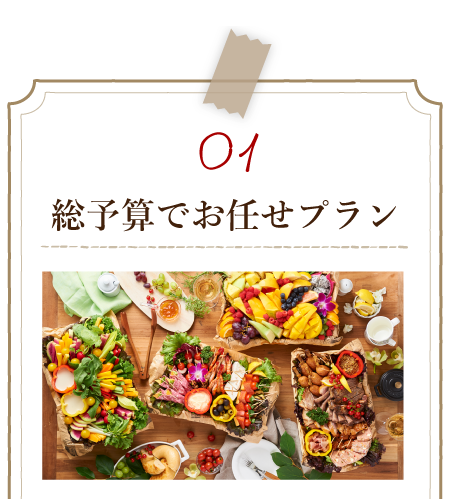 総予算でお任せプラン